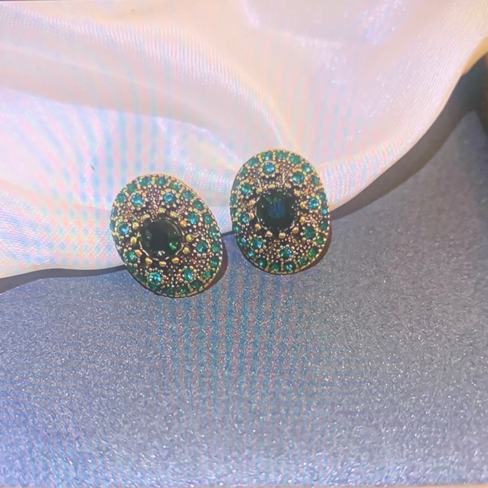 UNO de 50 Black and Blue Earrings